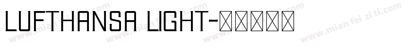 lufthansa light字体转换